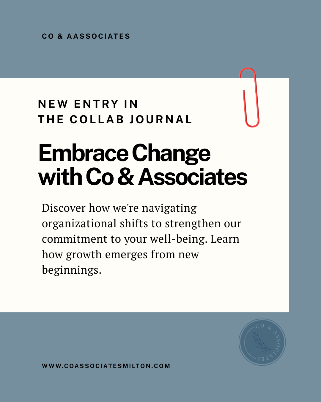 Embracing Change, Together